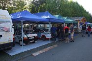 Rallye Český Krumlov: Technické přejímky, servis